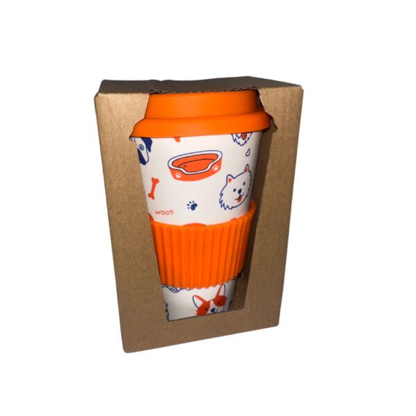 Lions Assistance Dogs bamboo reusable cup packaging