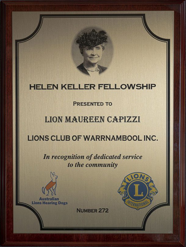 Helen Keller Fellowship Award