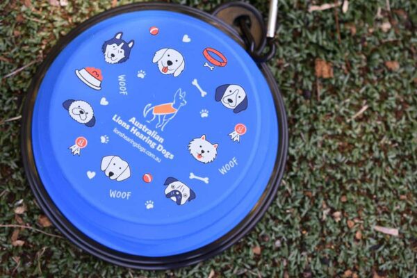 Lions Assistance Dogs collapsible dog bowl