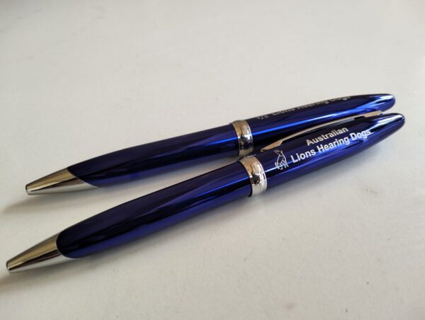 Lions Assistance Dogs corporate blue pen