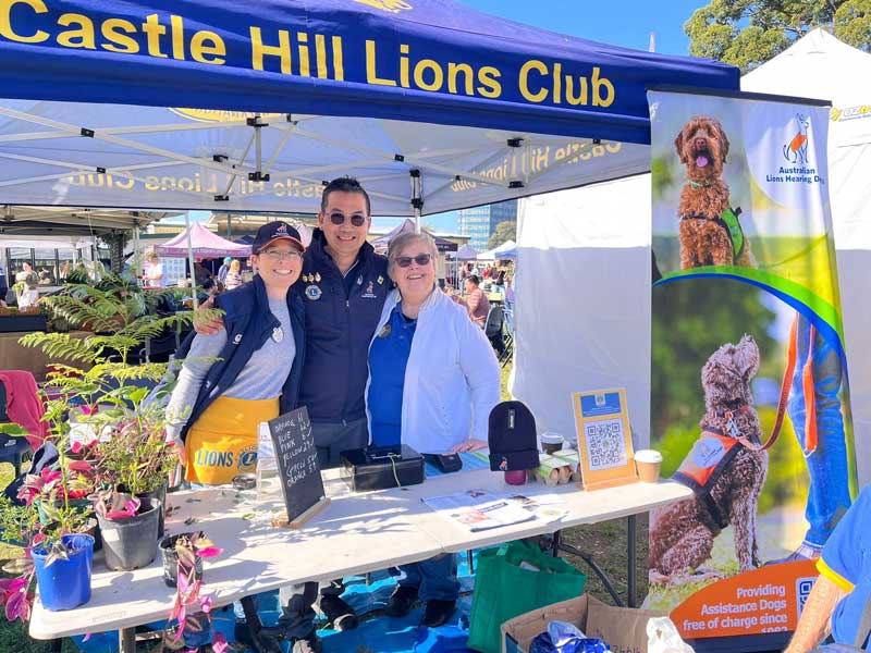 Castle Hill Lions Club supporting Lions Assistance Dogs