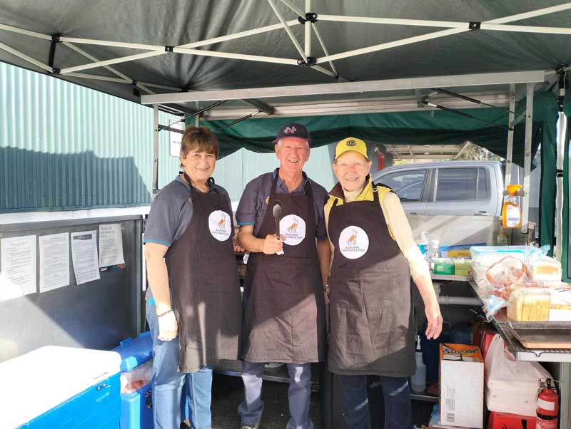 Lions Club supports with a BBQ - Lions Assistance Dogs