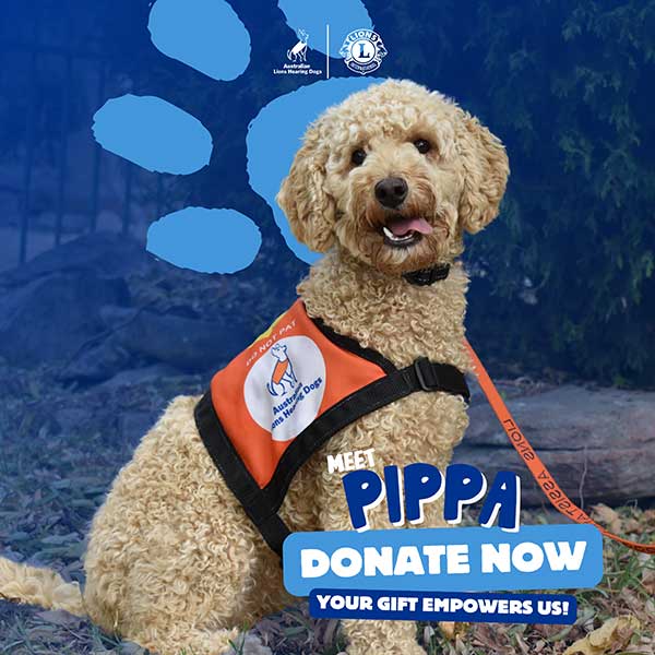 Make a Donation Lions Assistance - Puppy Donate Now Tile 