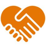 Compassion logo in orange - Lions Assistance Dogs