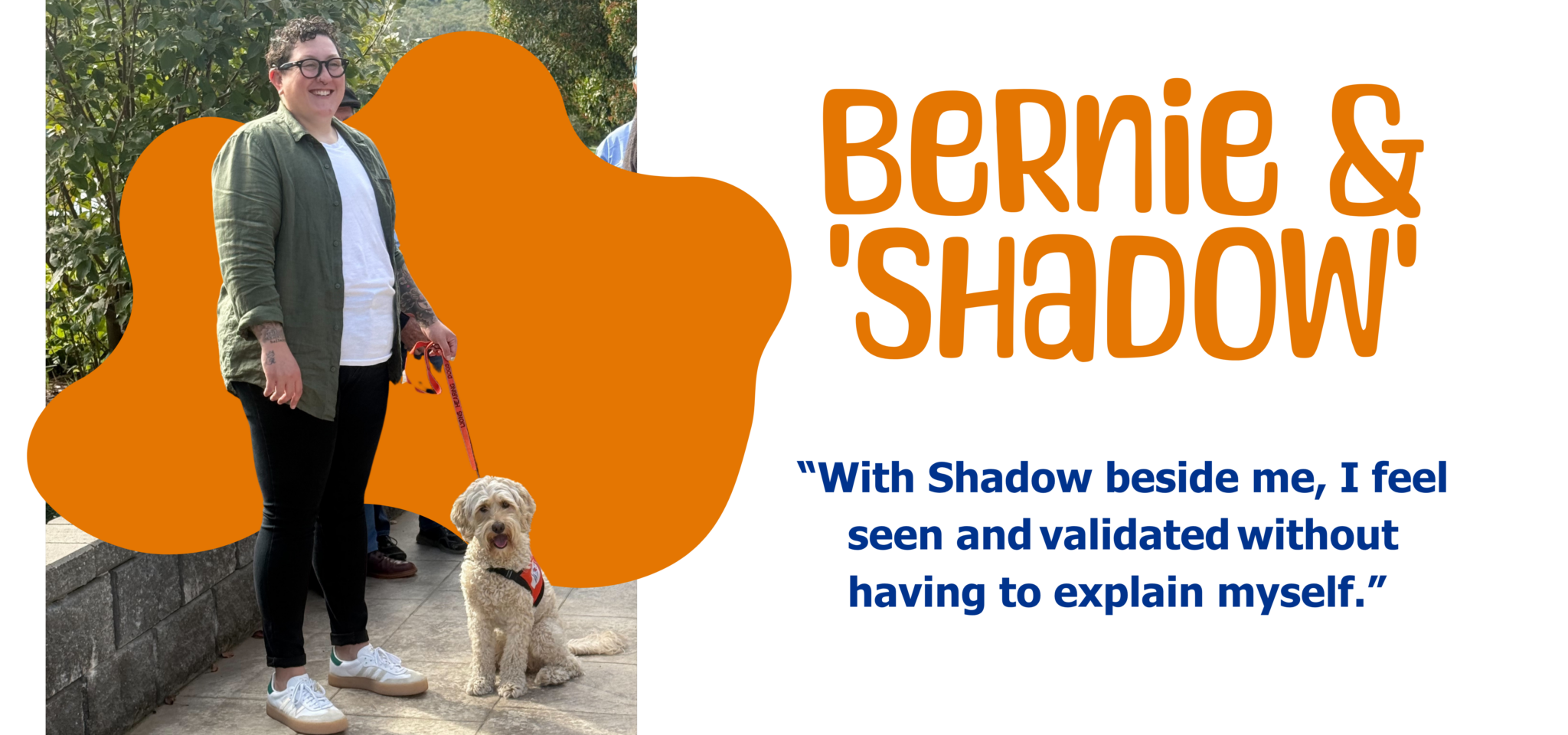 bernie and shadow – Lions Assistance Dogs